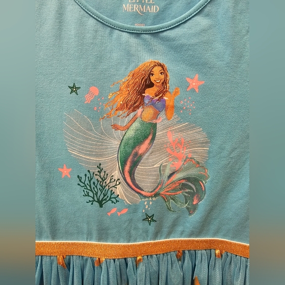 Disney Girls' The Little Mermaid Blue Tutu Dress - XL NWOT - Picture 3 of 5